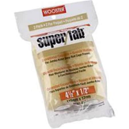 Wooster Roller Cvr Fbrc 2Pk 4.5X1/2In RR301-4 1/2 9340340